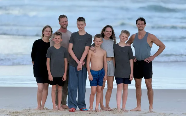 Sharny, Julius, and their six children